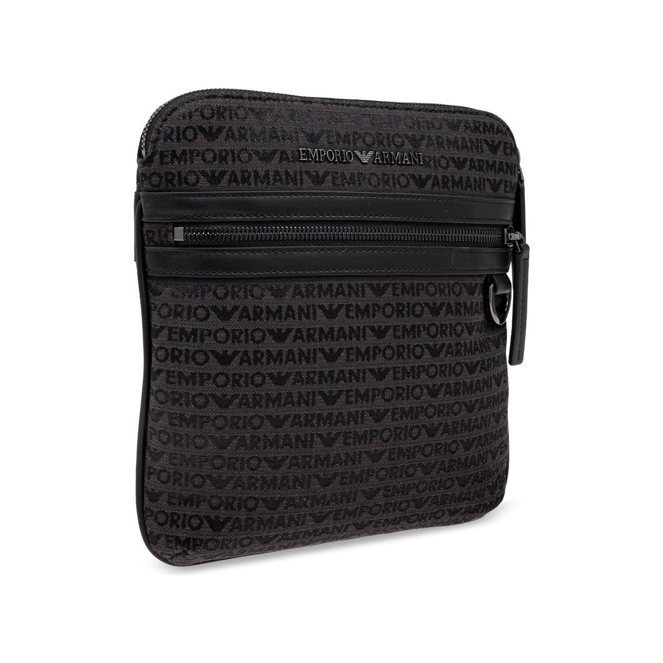 Front view with bag zipped and handles upright.