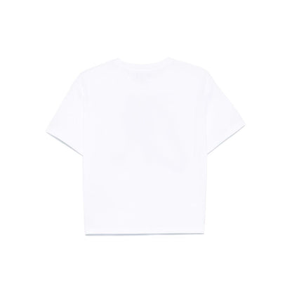 Emporio Armani Cotton jersey T-shirt with maxi lurex logo