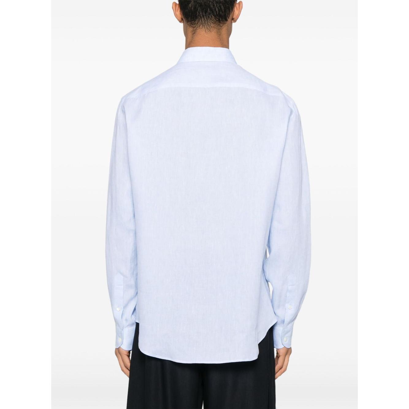 Emporio Armani logo-embroidered long-sleeve shirt 01SM0L010F9700-P25