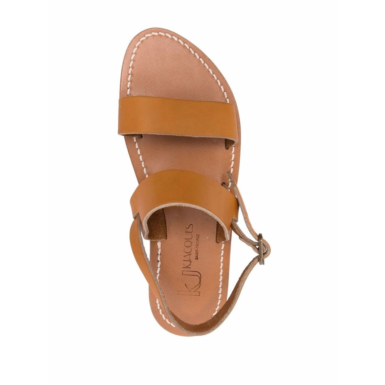 K Jacques St Tropez Sandals Leather Brown