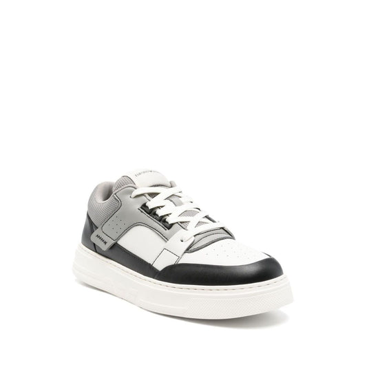 Emporio Armani Leather and mesh sneakers with contrasting details X4X688XR333U566-P25