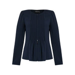 Emporio Armani Jacket in fluid woven fabric with pleats Jackets