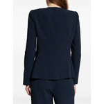 Emporio Armani Jacket in fluid woven fabric with pleats Jackets
