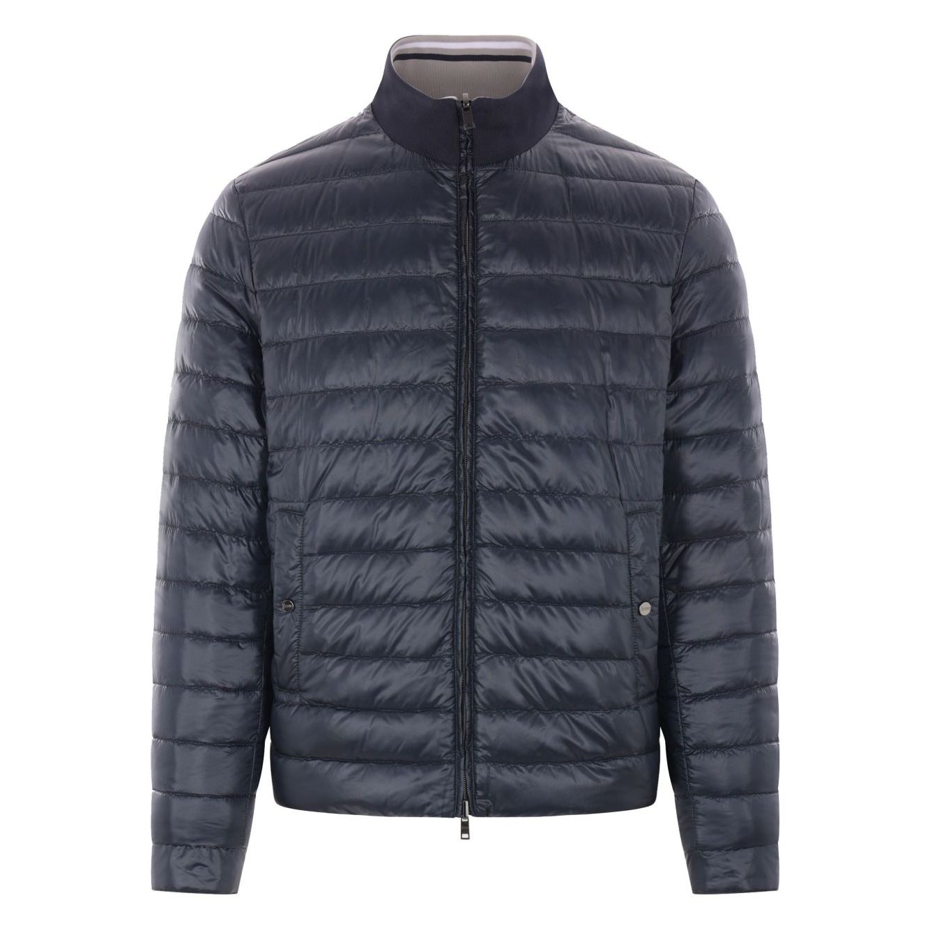 Herno Coats Clear Blue Jackets