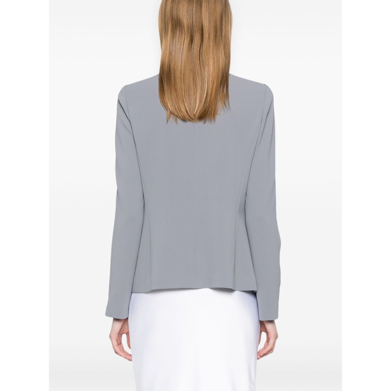 Emporio Armani Jacket in fluid woven fabric with pleats