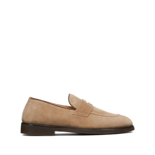 Brunello Cucinelli Penny Loafer in washed suede MZUSILE705C8051-P25