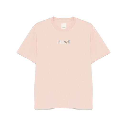 Emporio Armani T-shirts and Polos Beige Topwear