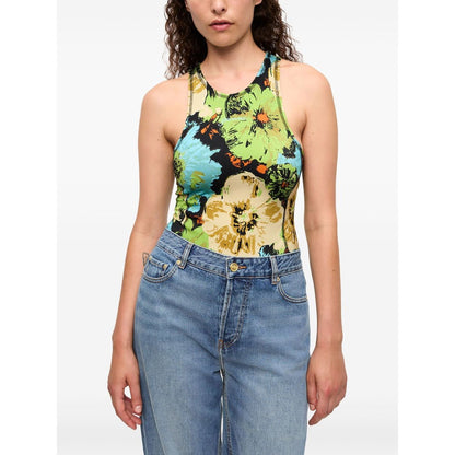 Ganni floral-print Bodysuit