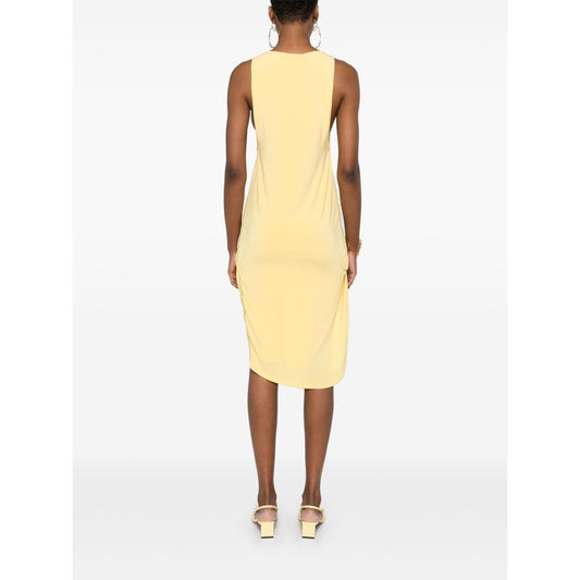 JACQUEMUS La Robe Peplo Courte Dresses Yellow