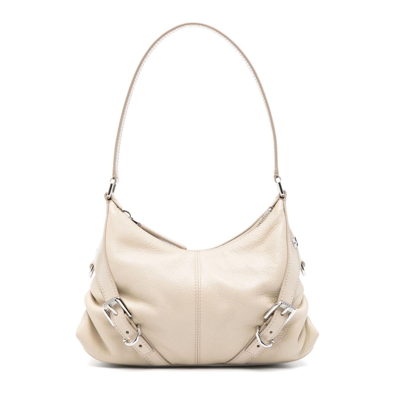 Front view with bag zipped and handles upright.