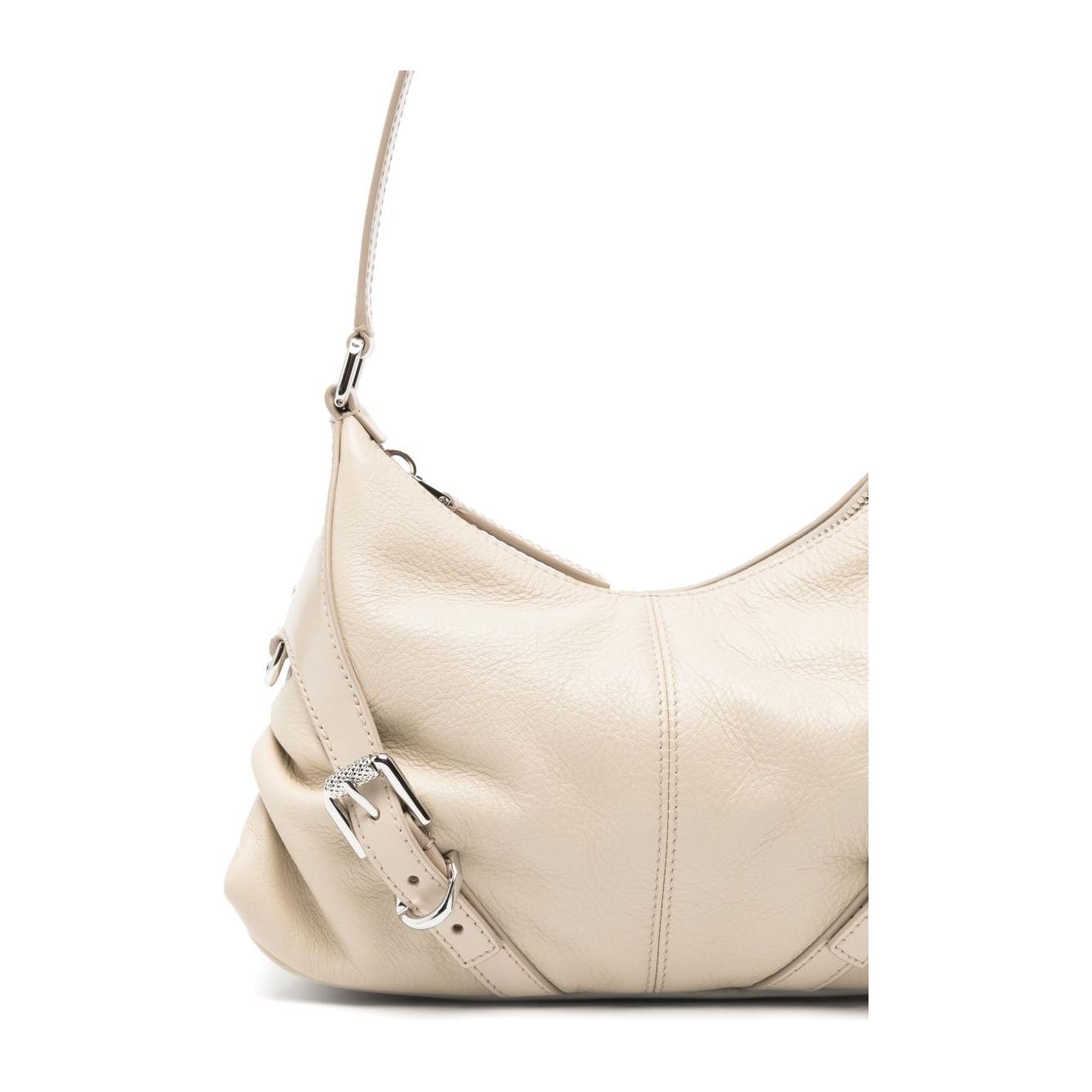 Front view with bag zipped and handles upright.