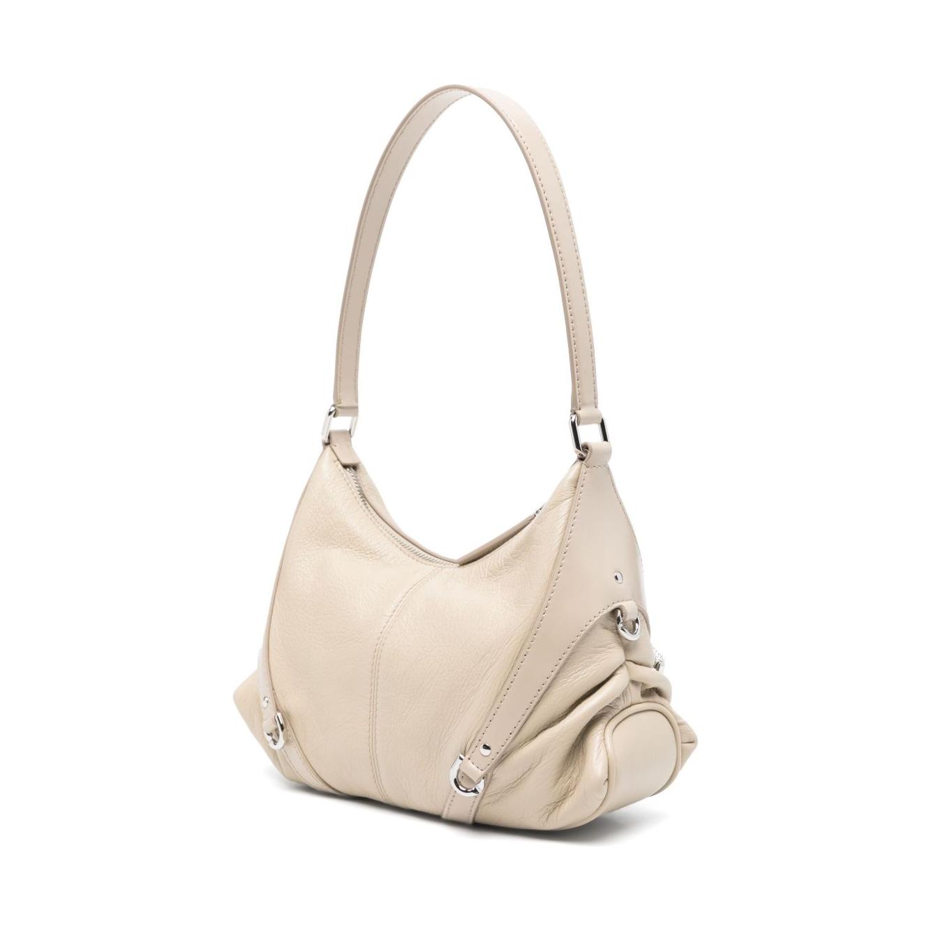 Front view with bag zipped and handles upright.