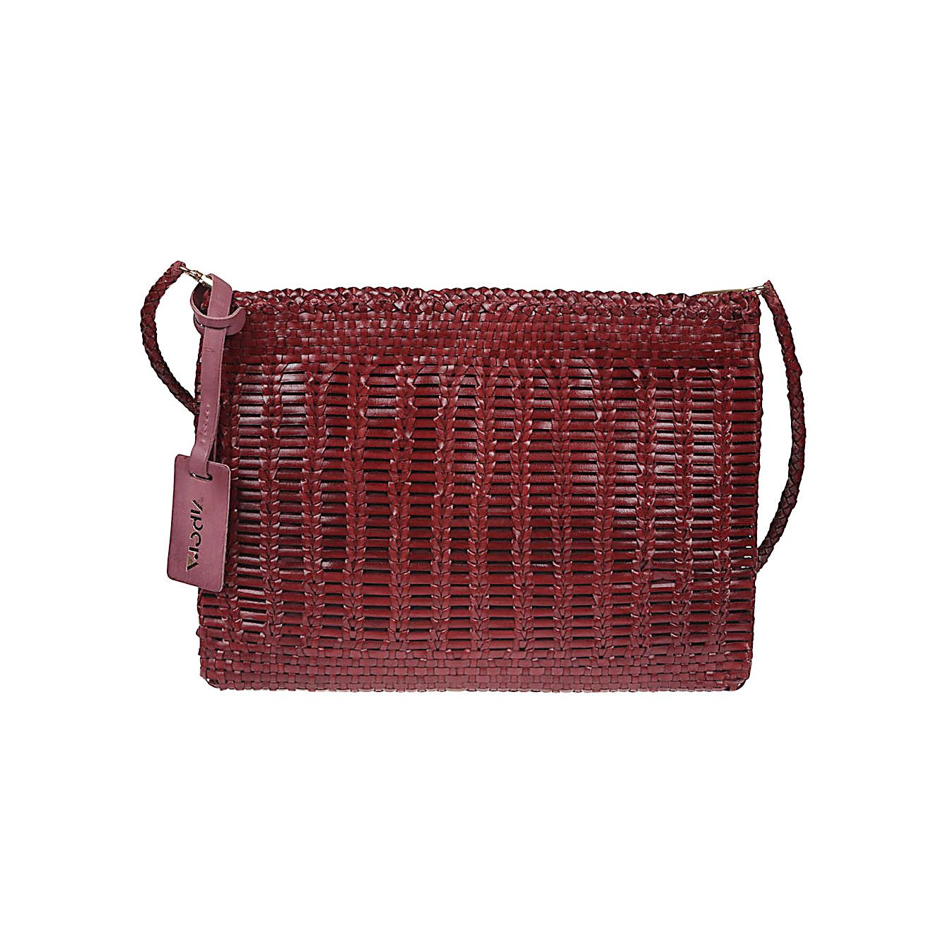 Front view with bag zipped and handles upright.