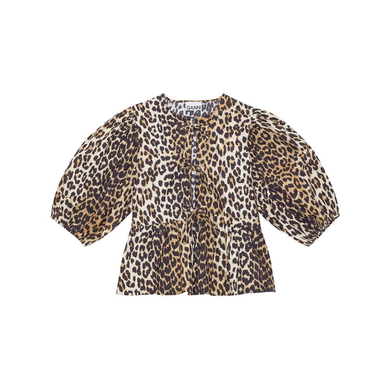 GANNI Top Brown F9116943-AI25