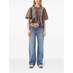 GANNI Top Brown F9116943-AI25