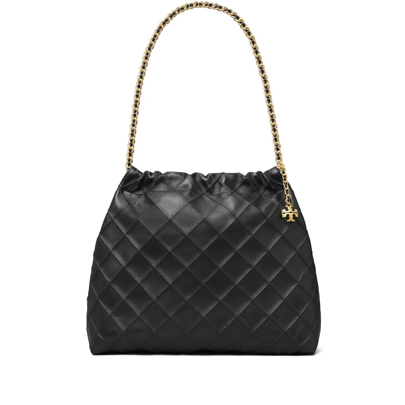 Front view with bag zipped and handles upright.