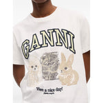 GANNI T-shirts and Polos White T4237151-AI25
