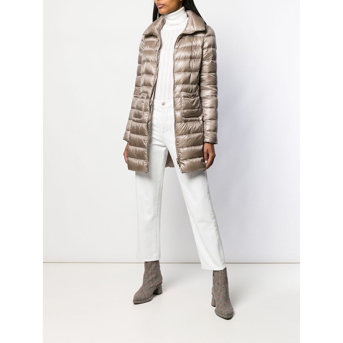 Herno Coats Dove Grey Jackets