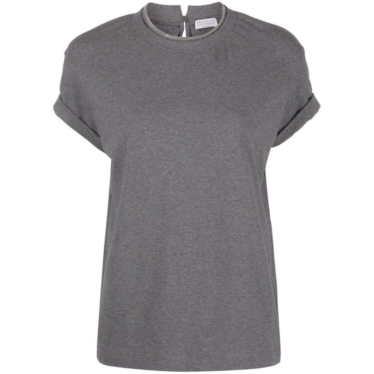 Brunello Cucinelli T-shirts and Polos Grey