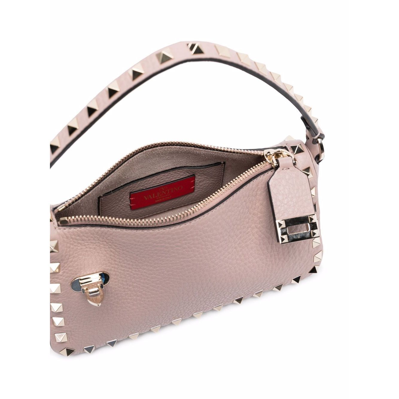 Front view with bag zipped and handles upright.