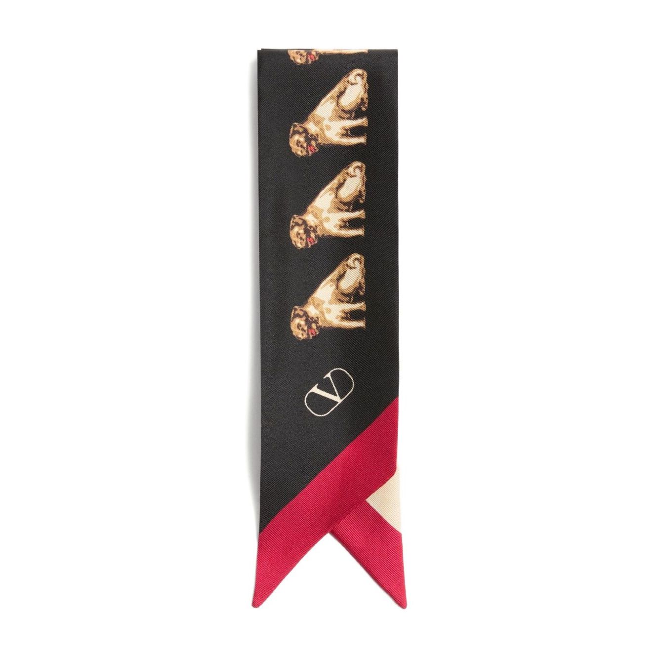 Valentino Garavani Scarf Bandeaux Petit Charles In Silk
