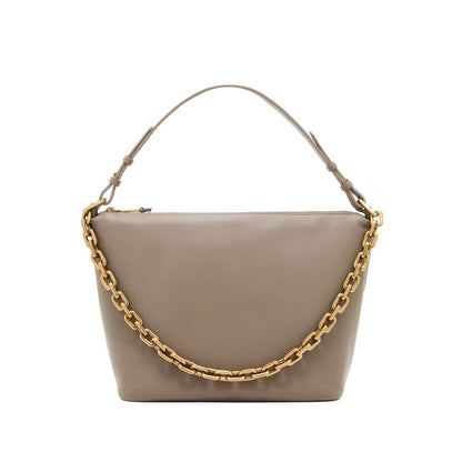 Emporio Armani Medium leather hobo bag with chain