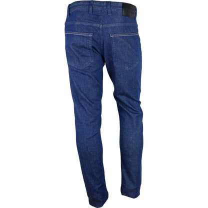 Aquascutum Blue Cotton Men Jeans