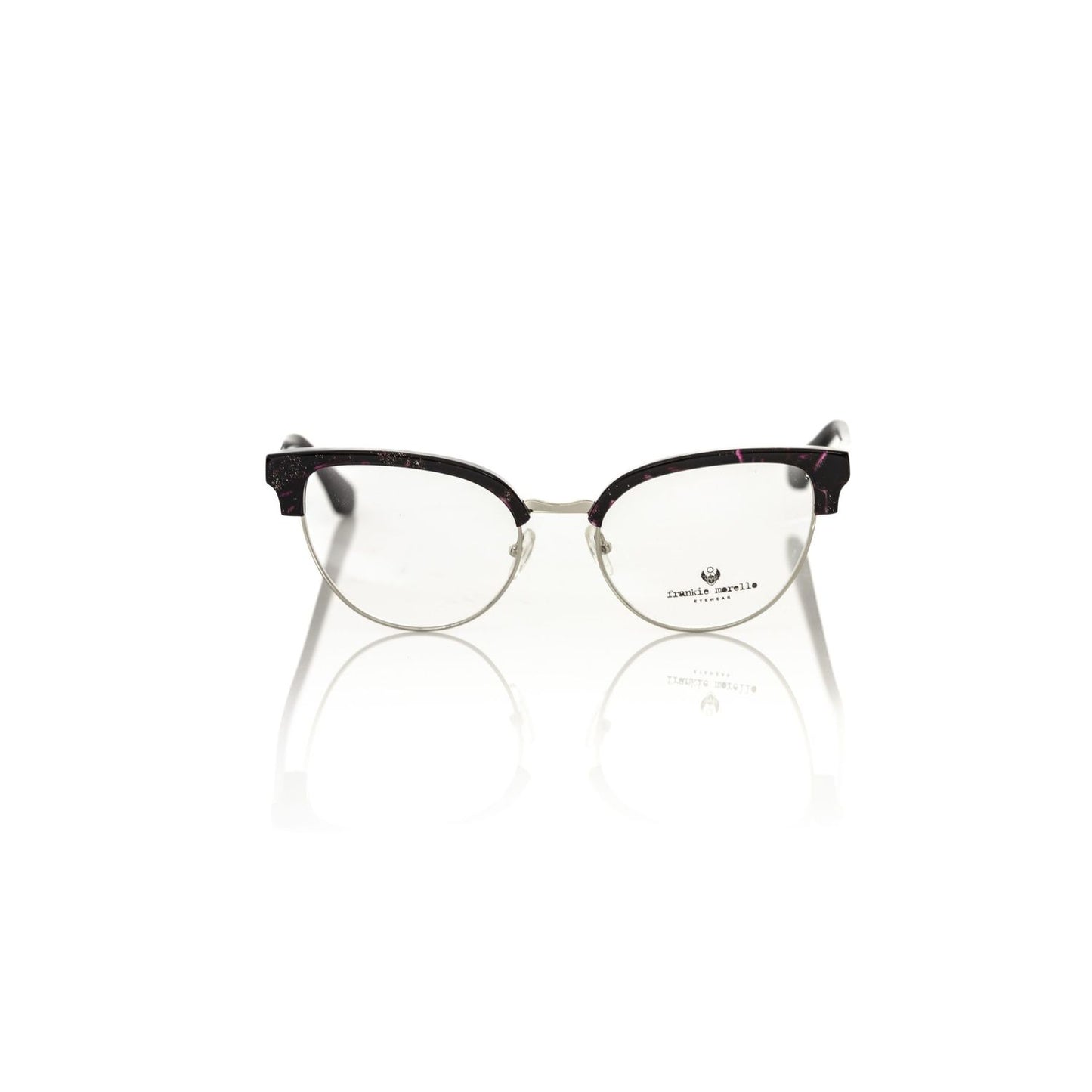 Frankie Morello Burgundy Metallic Fibre Glasses Frame