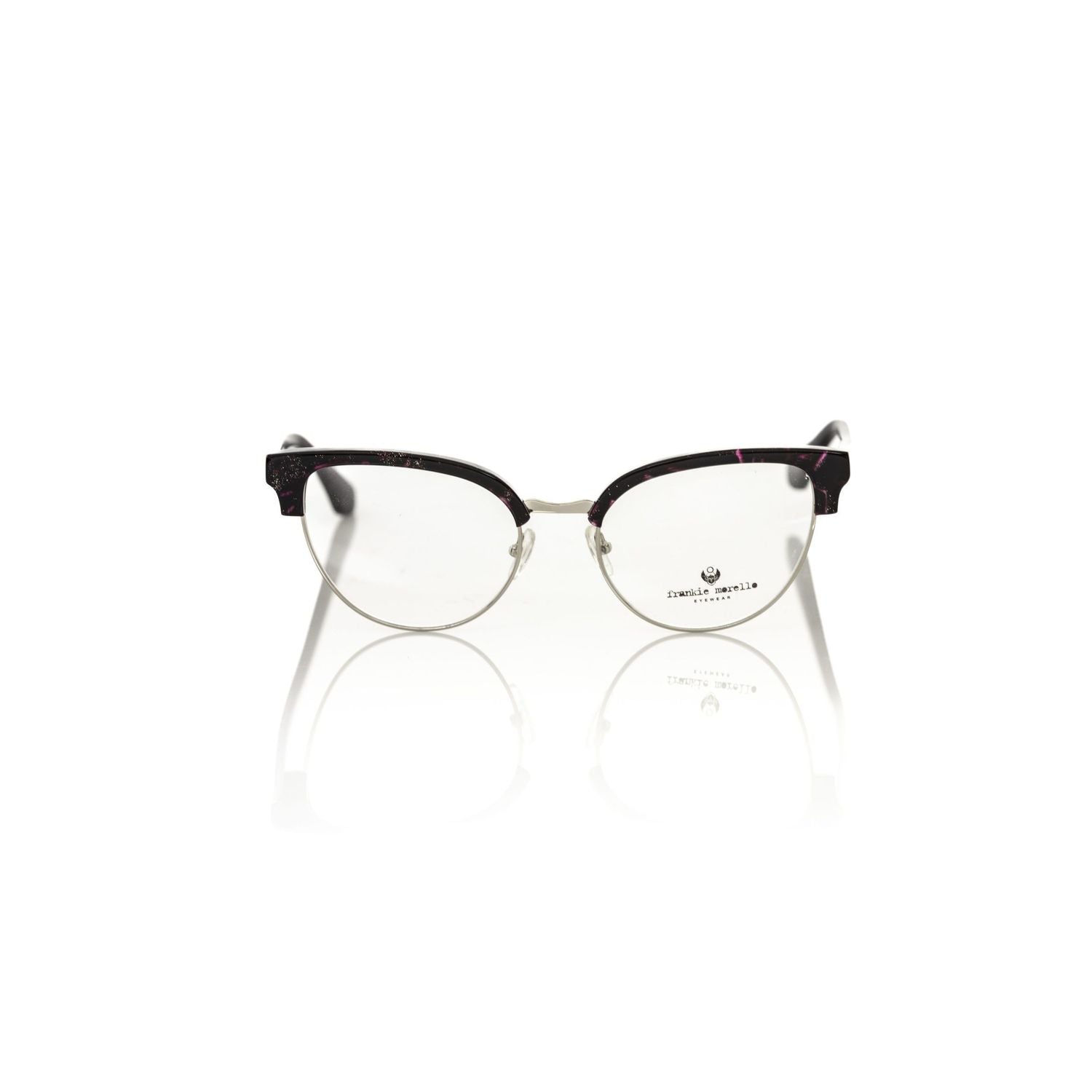 Frankie Morello Burgundy Metallic Fibre Glasses Frame