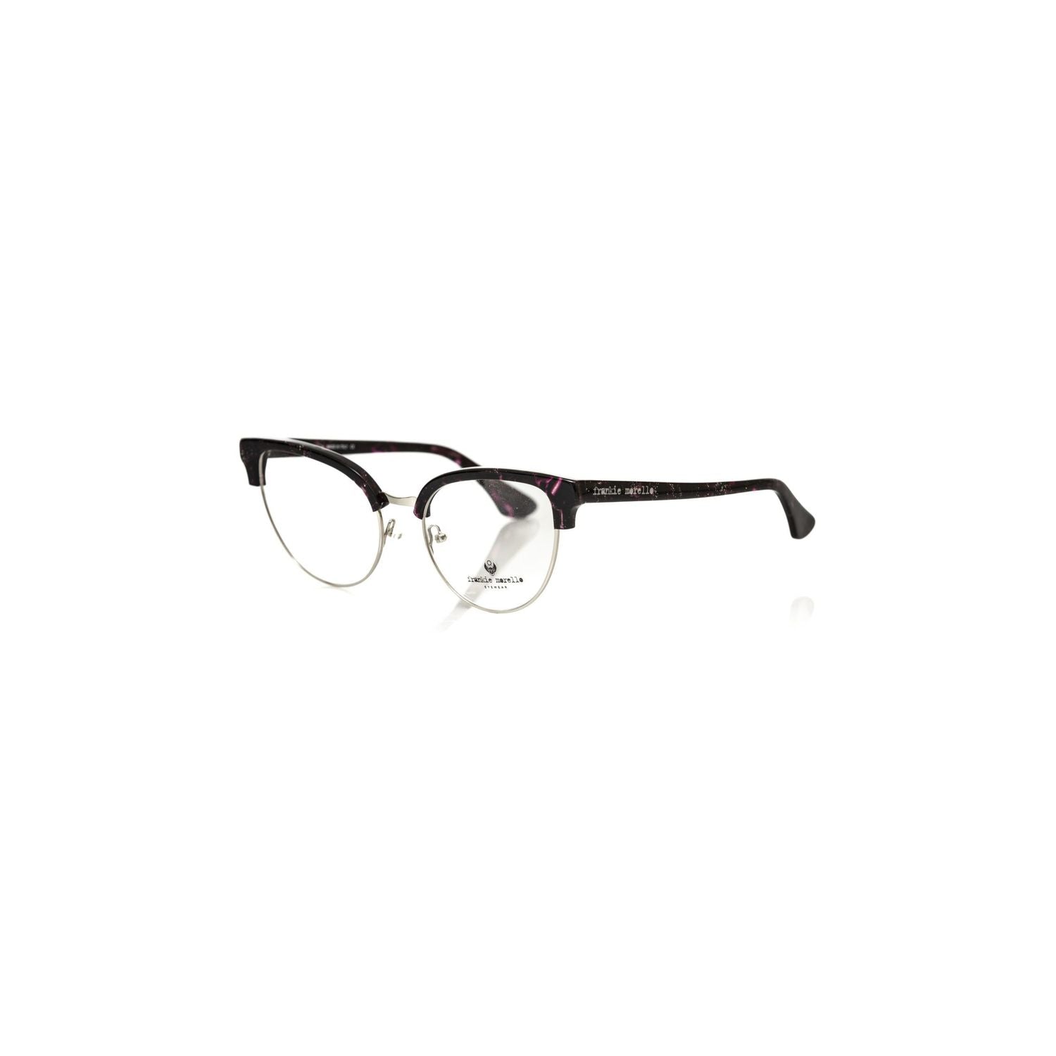 Frankie Morello Burgundy Metallic Fibre Glasses Frame