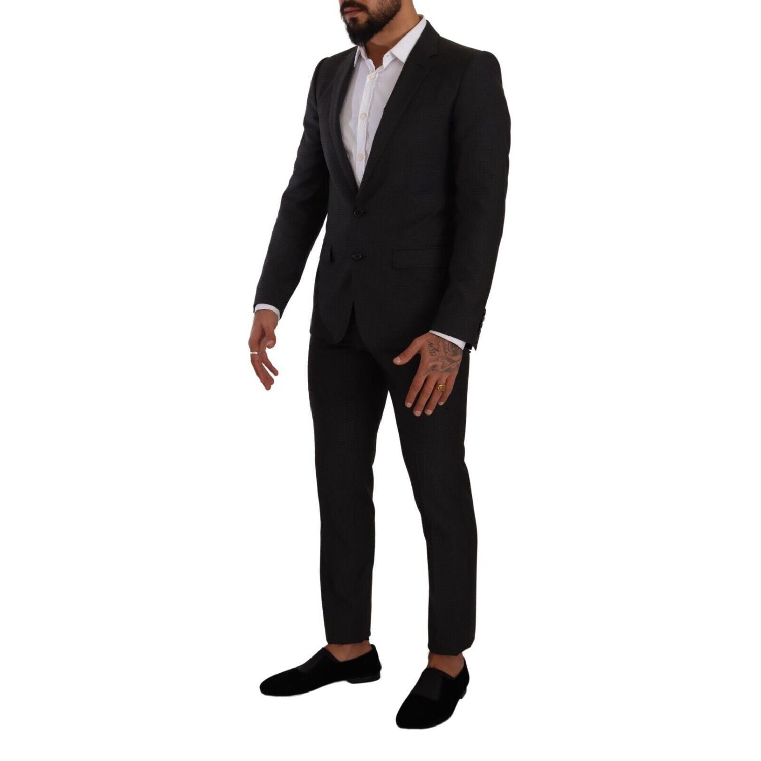 Dolce & Gabbana Black MARTINI Single Breasted 2 Piece Suit
