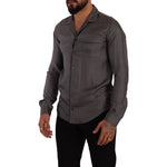 Dolce & Gabbana Gray Fantasy Pattern Pajama Top Mens Shirt TSH7666 - 4