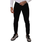 Dolce & Gabbana Black Cotton Stretch Skinny Corduroy Jeans PAN72747 - 48