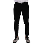 Dolce & Gabbana Black Cotton Stretch Skinny Corduroy Jeans PAN72747 - 48