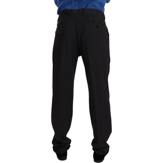 Dolce & Gabbana Elegant Gray Formal Men's Trousers Dolce & Gabbana Black