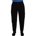 Dolce & Gabbana Black Cotton Stretch Tapered Cargo Pants PAN72873 - 48