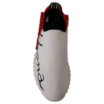 Dolce & Gabbana Elegant Sorrento Sneakers in White Dolce & Gabbana Dark Gray