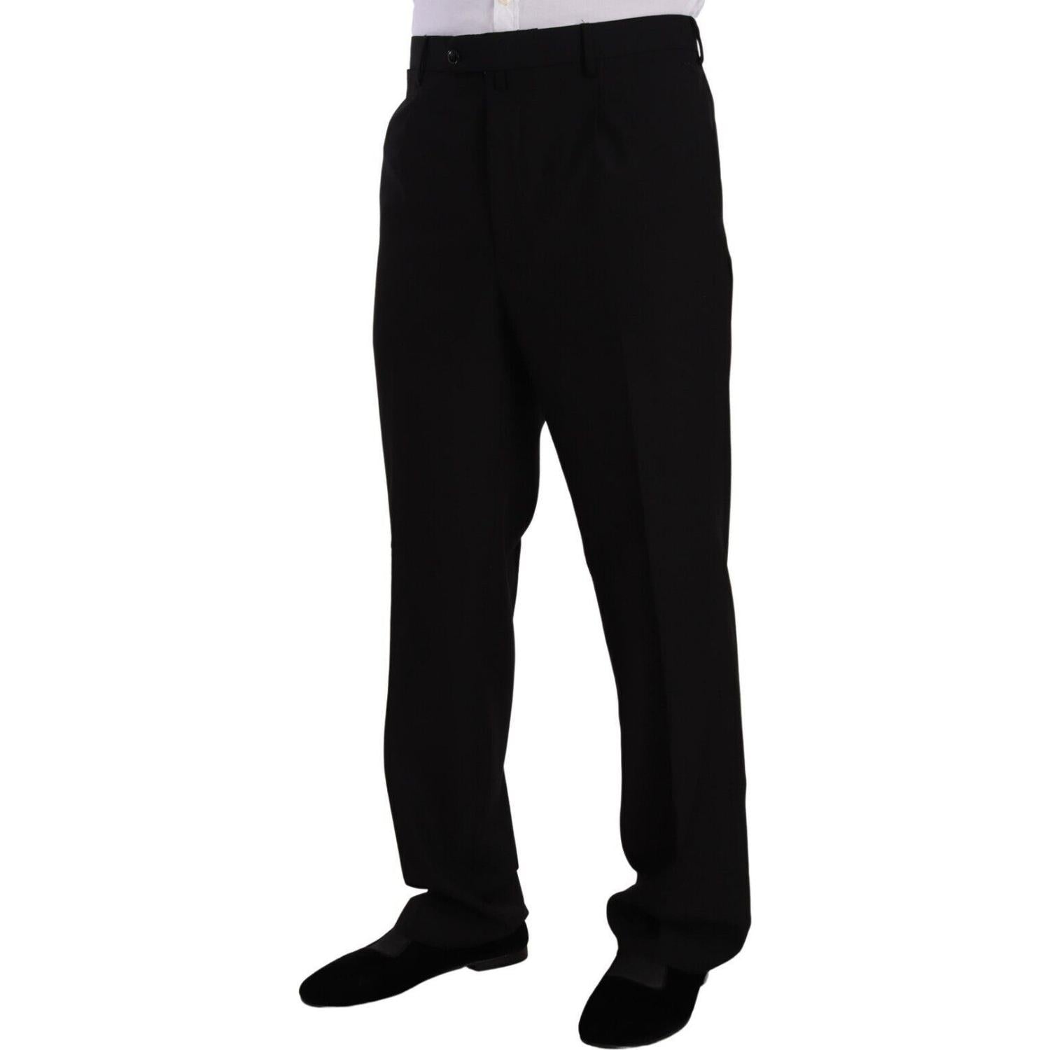 优雅两件套黑色西装套装