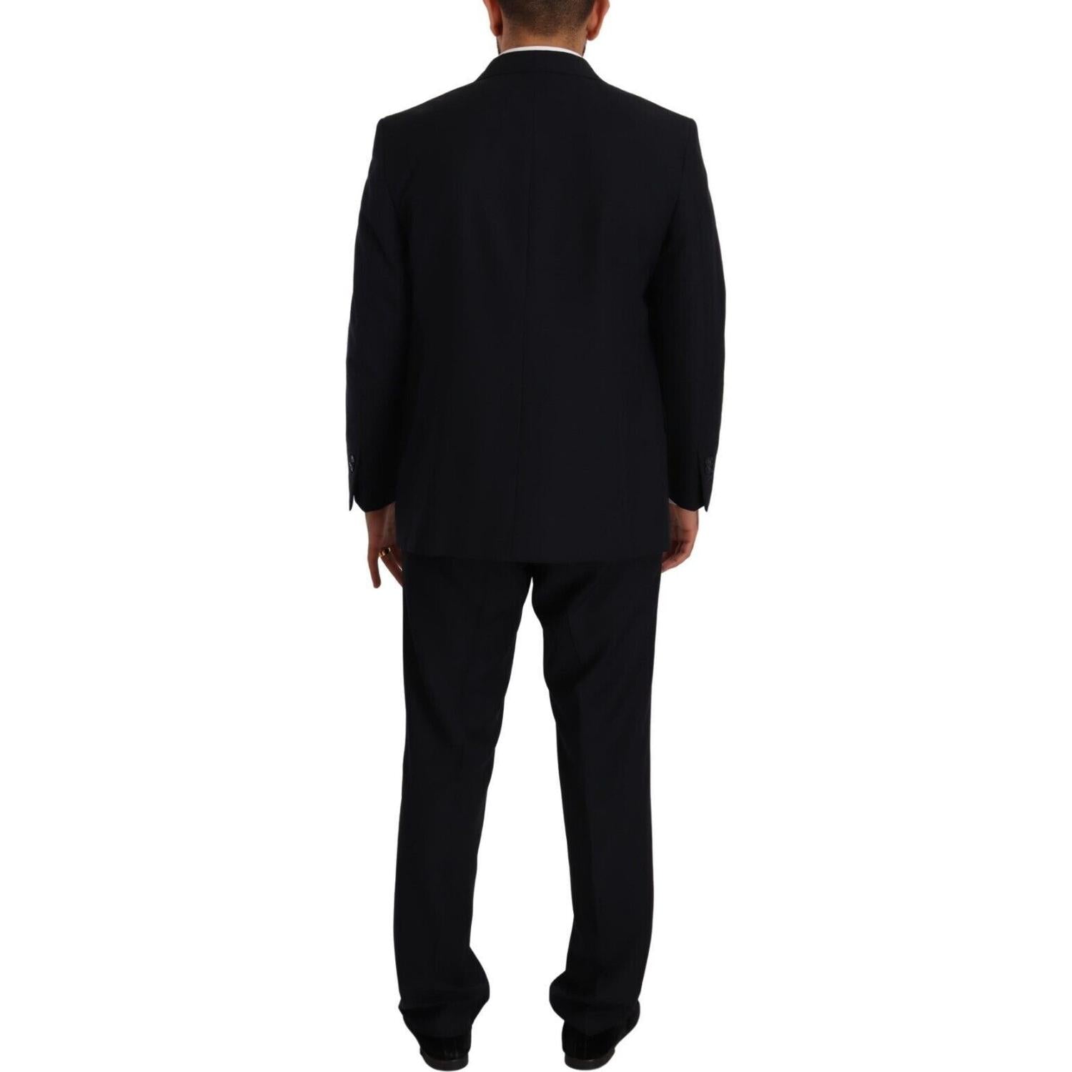 优雅蓝色两件套解构西装