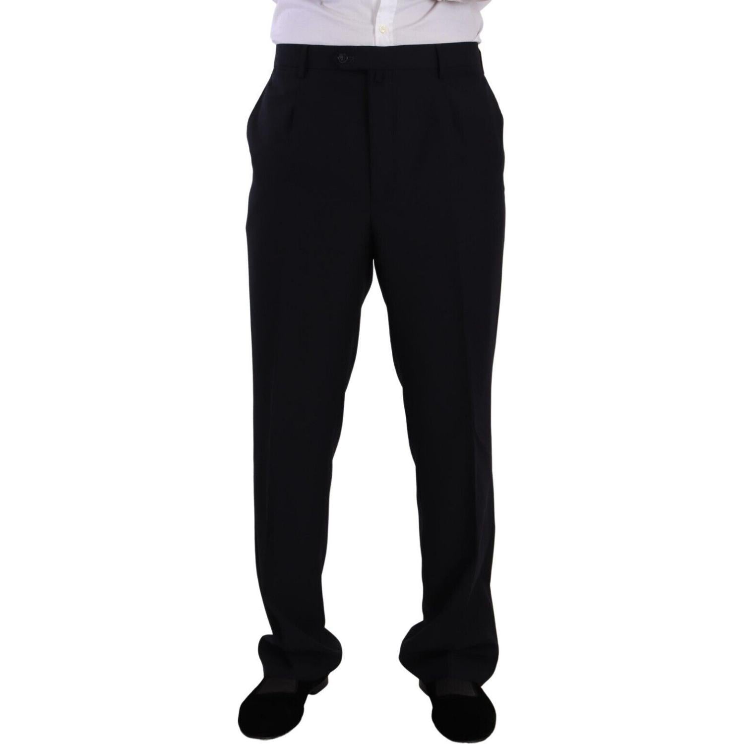 优雅蓝色两件套解构西装