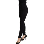 Dolce & Gabbana Black High Waist Skinny Slim Fit Pants