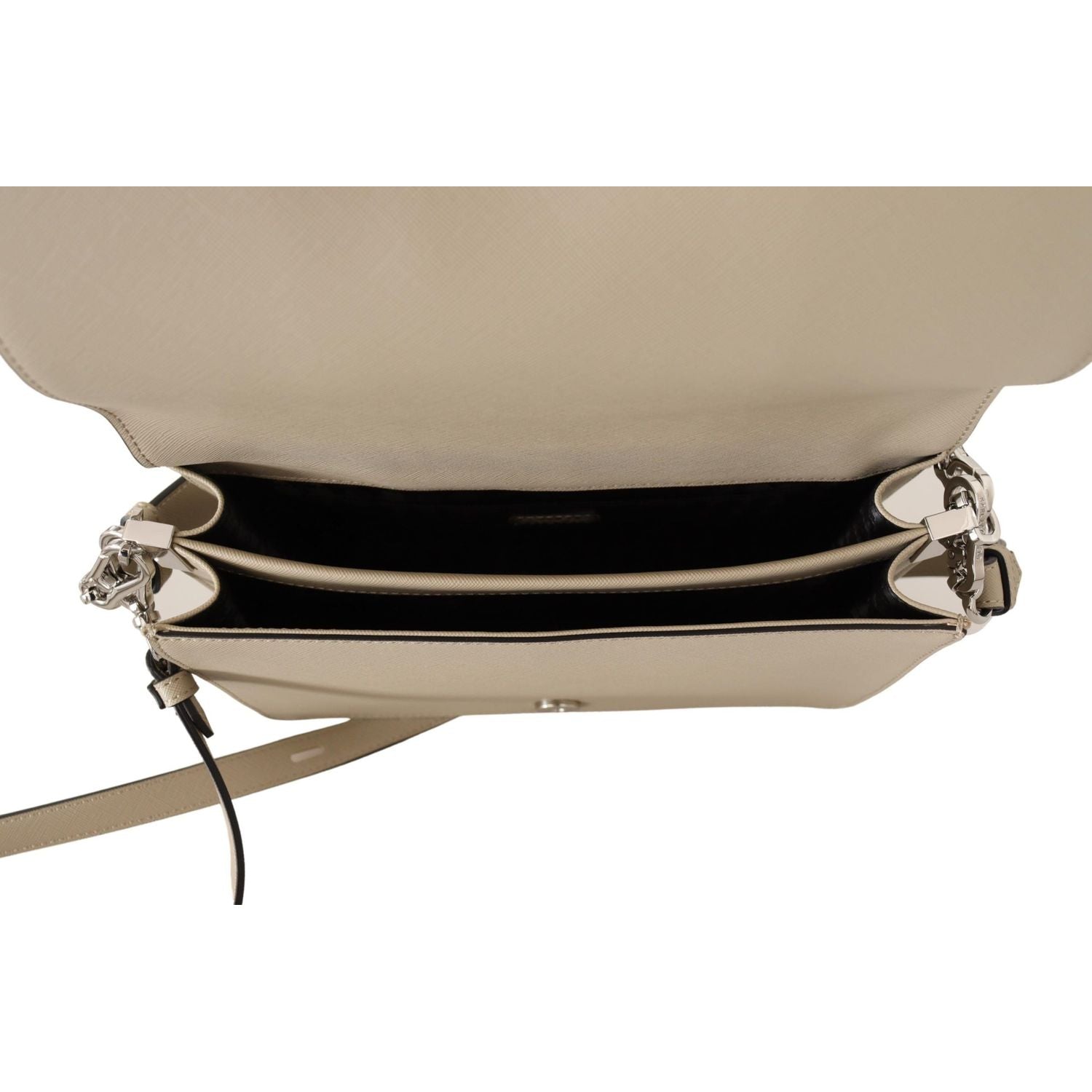 حقيبة كتف أنيقة باللون الأخضر الفاتح من كارل لاغرفيلد بحزامين