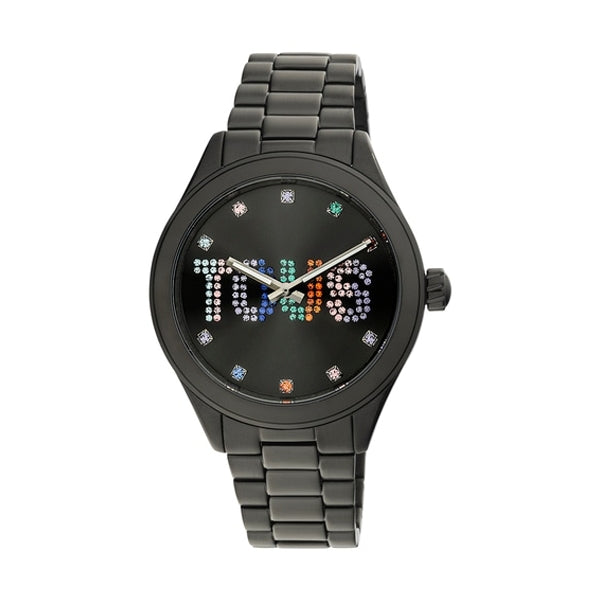 TOUS WATCHES Mod. 200351113 with black bracelet and colorful crystal dial