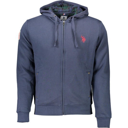 U.S. POLO ASSN. Blue Cotton Men Sweater US-9364-XXL