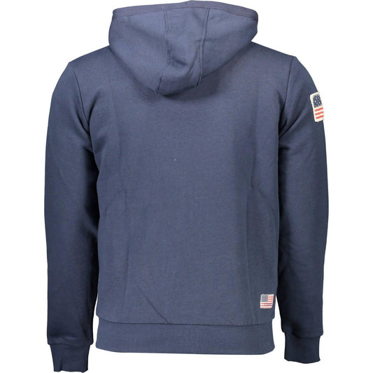 U.S. POLO ASSN. Blue Cotton Men Sweater US-9364-XXL