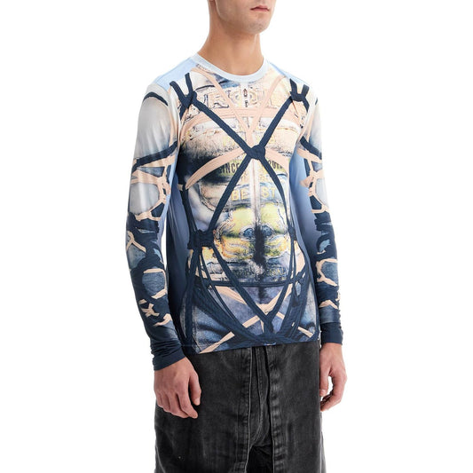 Y Project bondage print t-shirt Topwear Y Project Light Gray