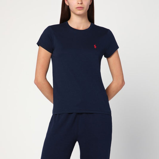 Polo Ralph Lauren Navy blue cotton T-shirt with logo