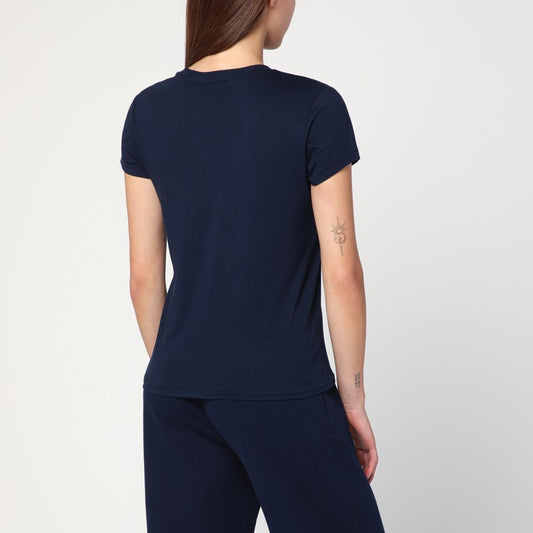Polo Ralph Lauren Navy blue cotton T-shirt with logo