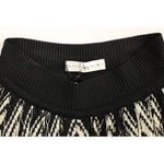 Alice Palmer Chic Black & White Knitted Skirt Alice Palmer Antique White