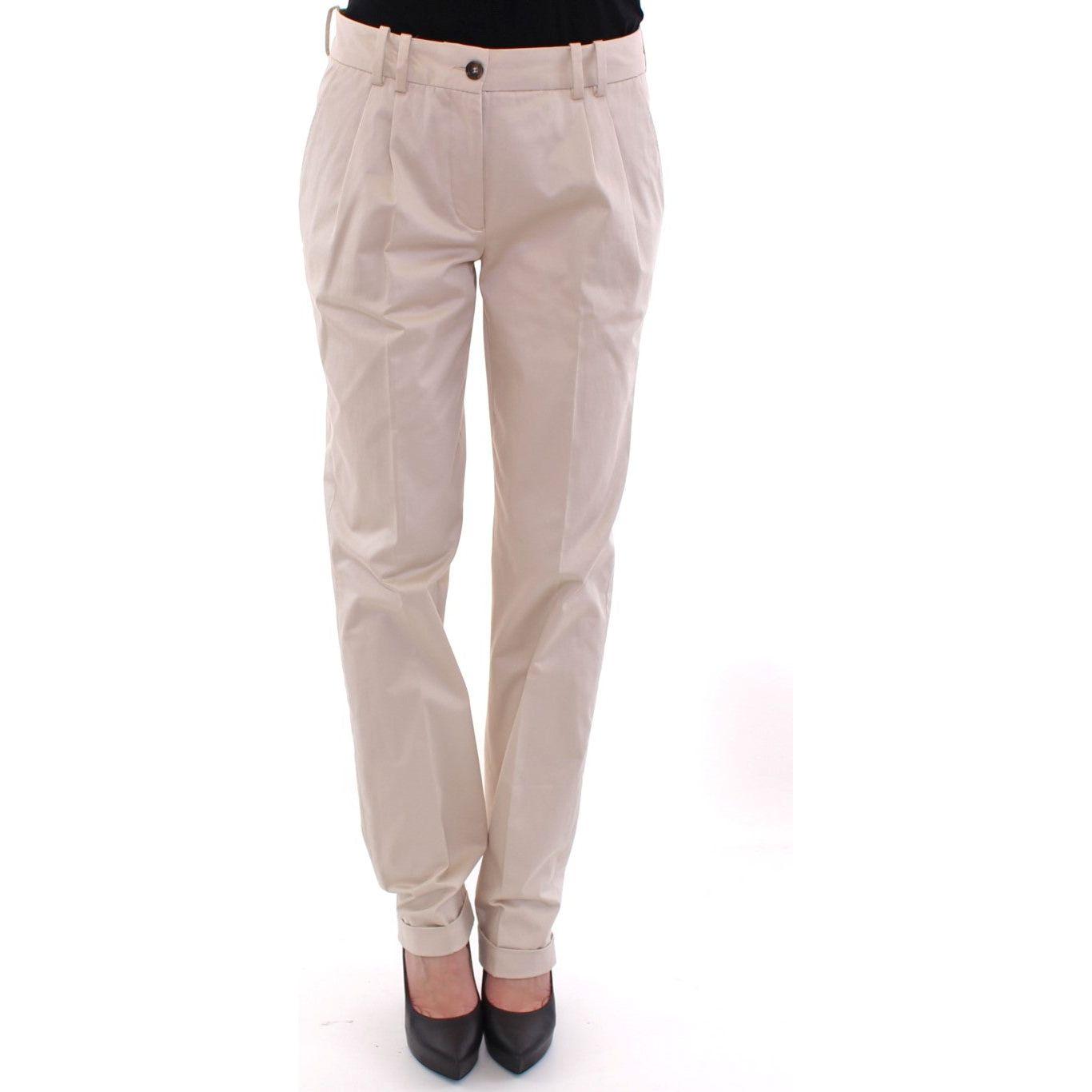 Dolce & Gabbana Beige Cotton Chinos Pants NOC10532-2